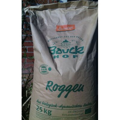 Rogge van diverse leveranciers, 1x 25 kg. Demeter kwaliteit!